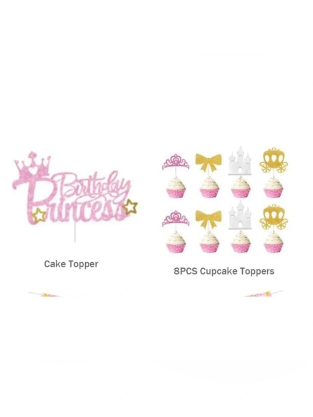 Princess once upon a time Birthday Party Supplies Set